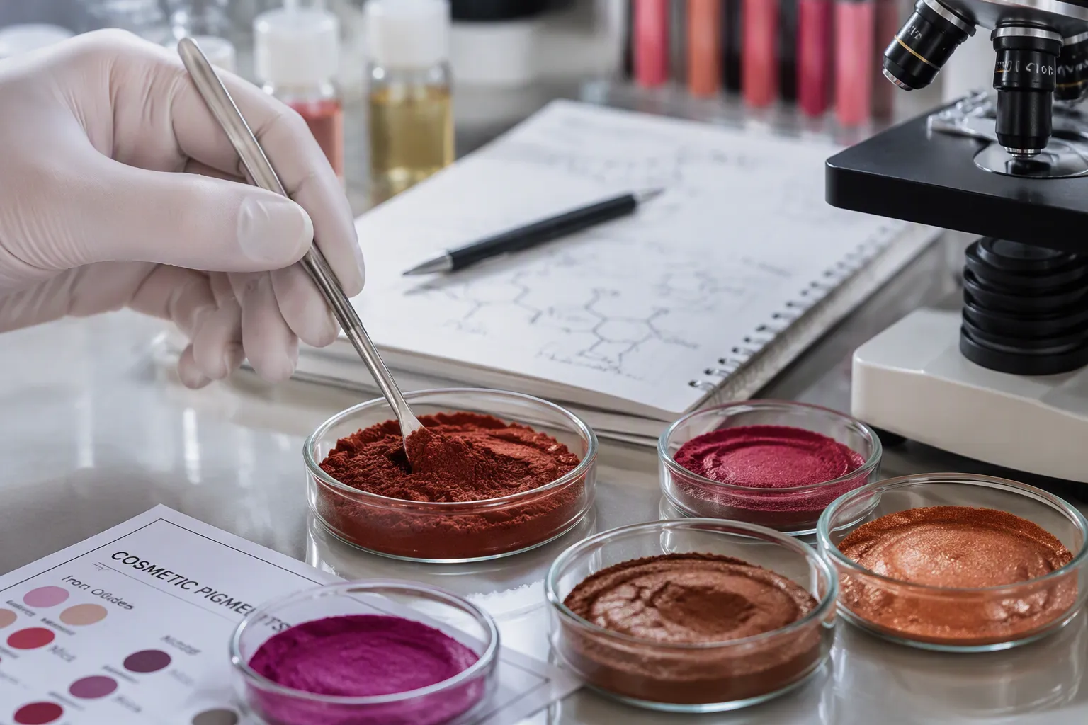 Como escolher pigmentos com tratamento de superfície para formulações cosméticas