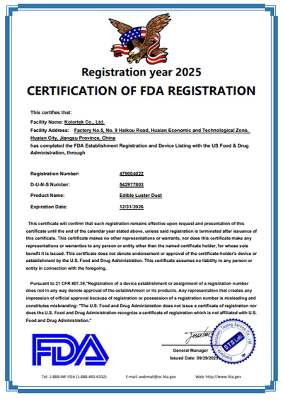 FDA certification