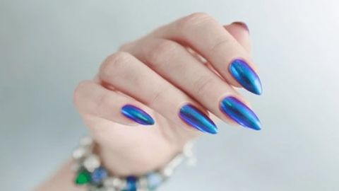 Pigmentos camaleão para acabamentos de unhas com mudança de cor