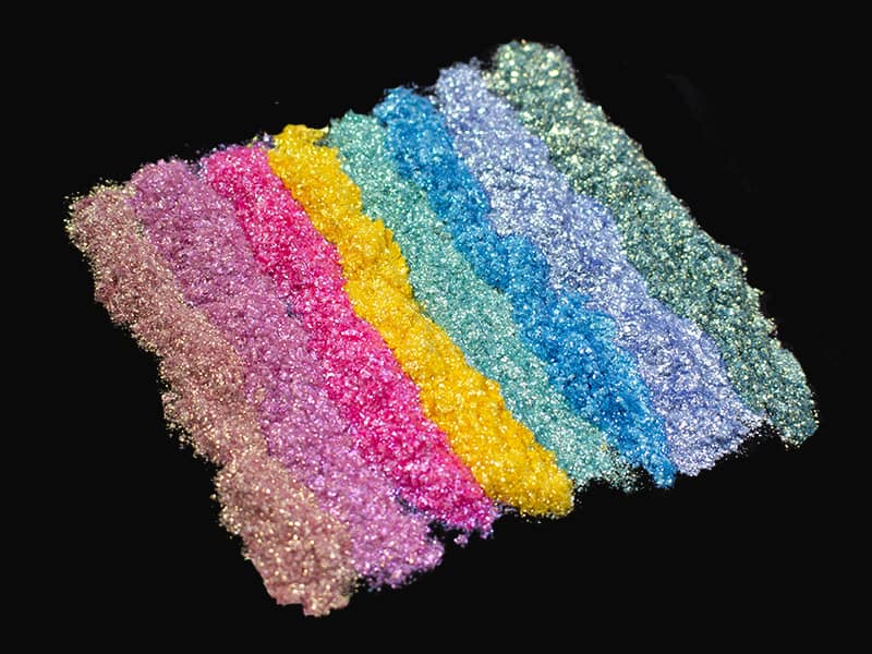 Pigmentos perolados multicoloridos cosméticos - Kolortek