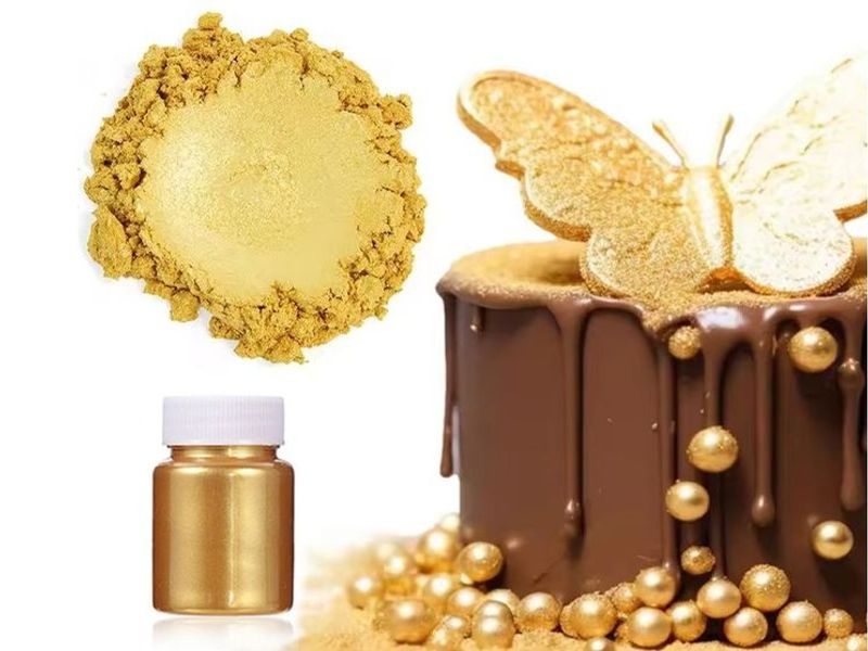 gold edible glitters for cakes