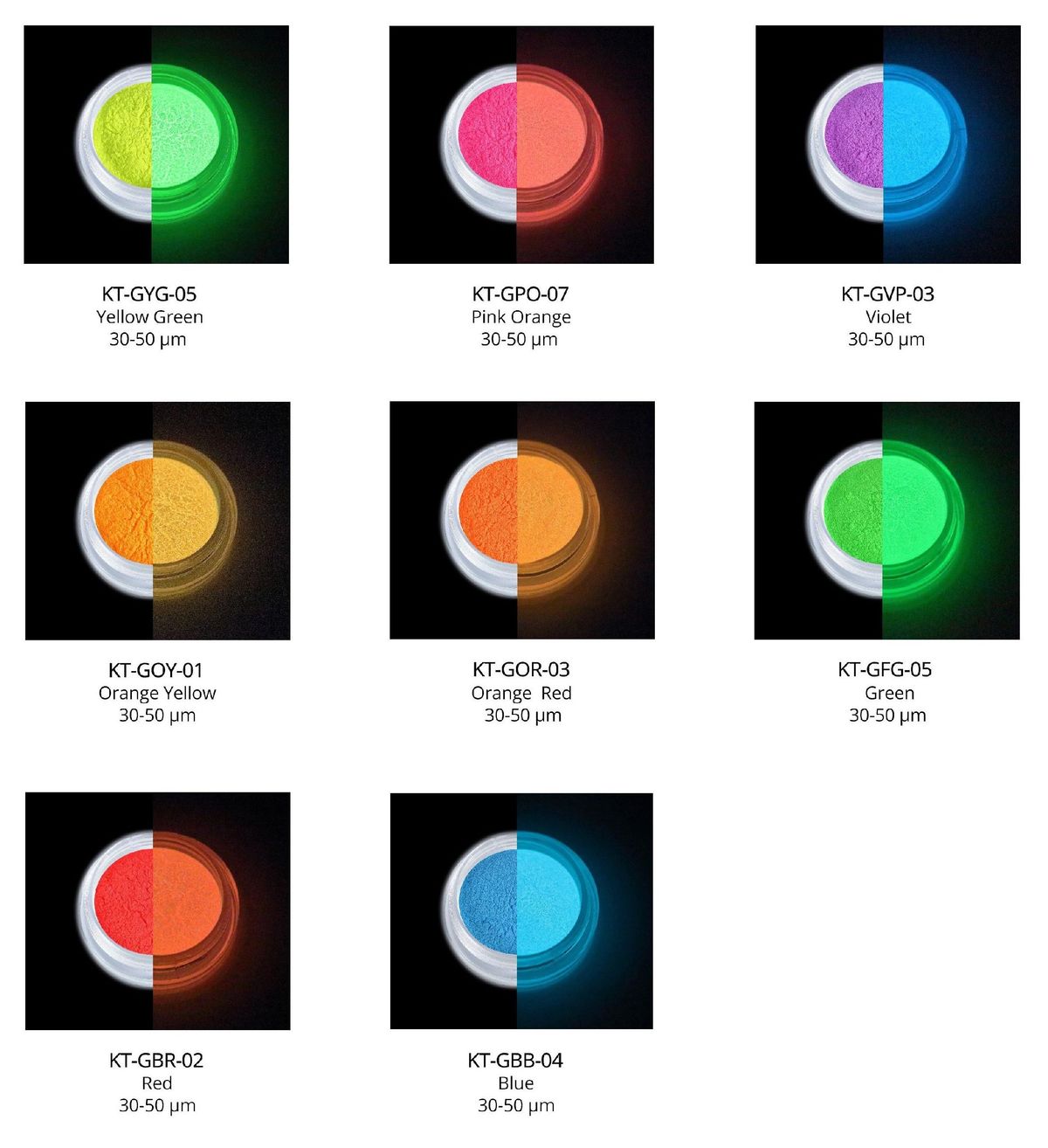 glow in the dark pigments