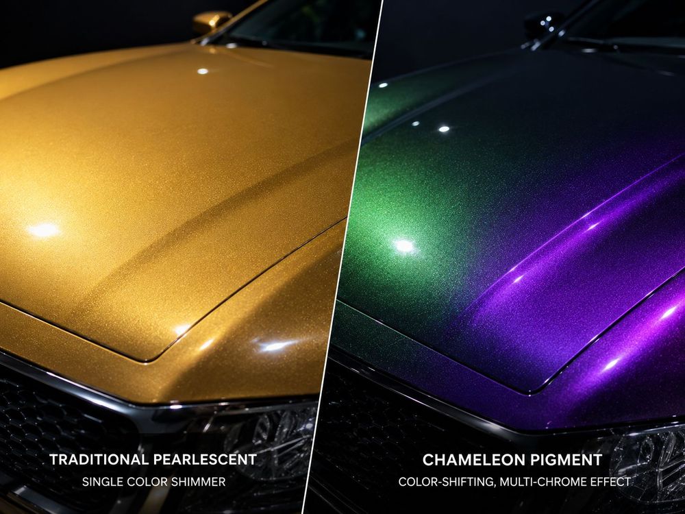 chameleon vs pearlescent chameleon vs pearlescent